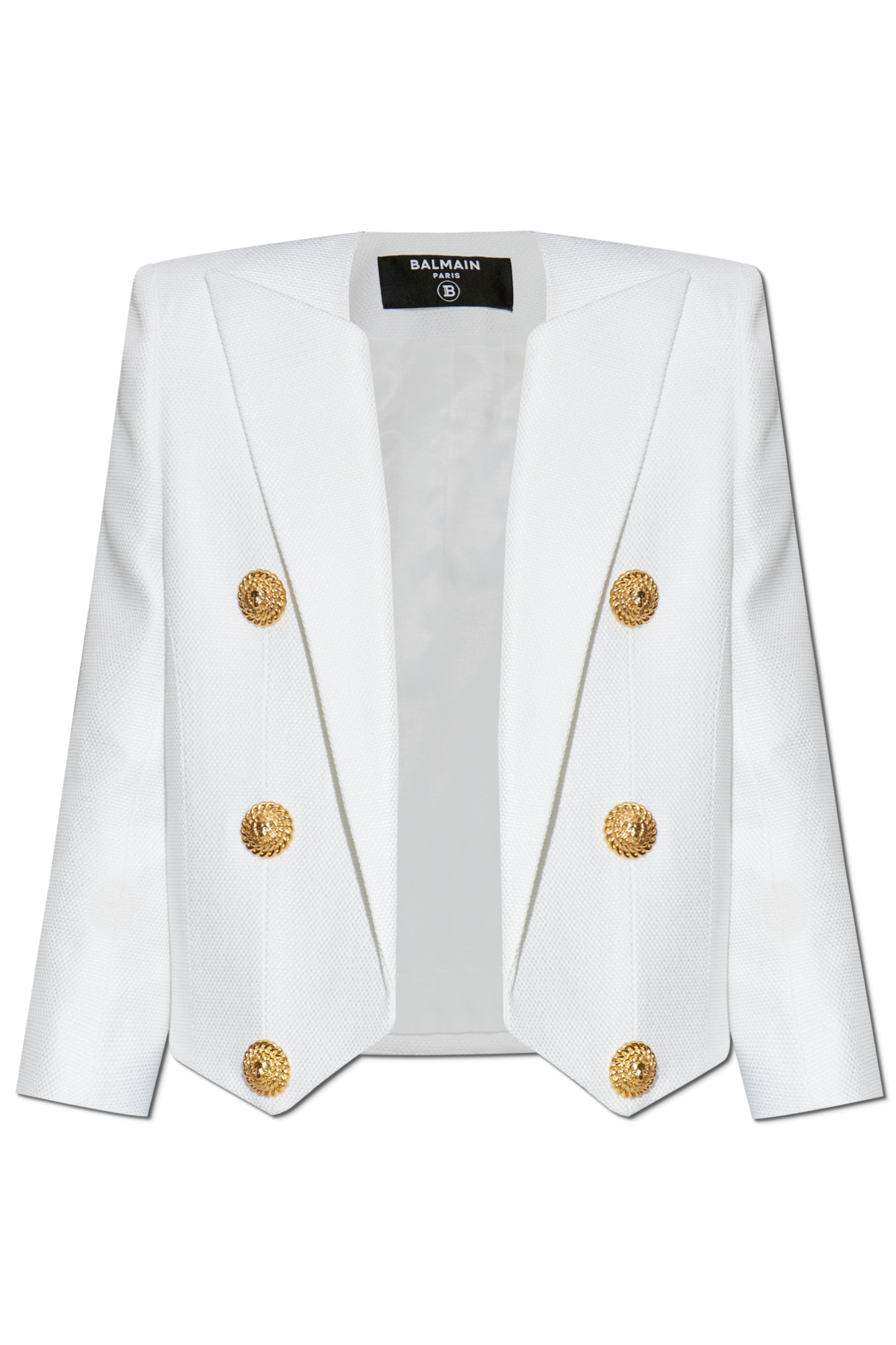 White Short jacket with decorative appliqués Balmain - Vitkac AS